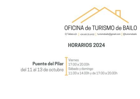 Imagen HORARIO OFICINA DE TURISMO PUENTE DEL PILAR