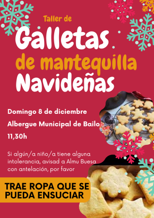 TALLER DE GALLETAS DE MANTEQUILLAS NAVIDEÑAS